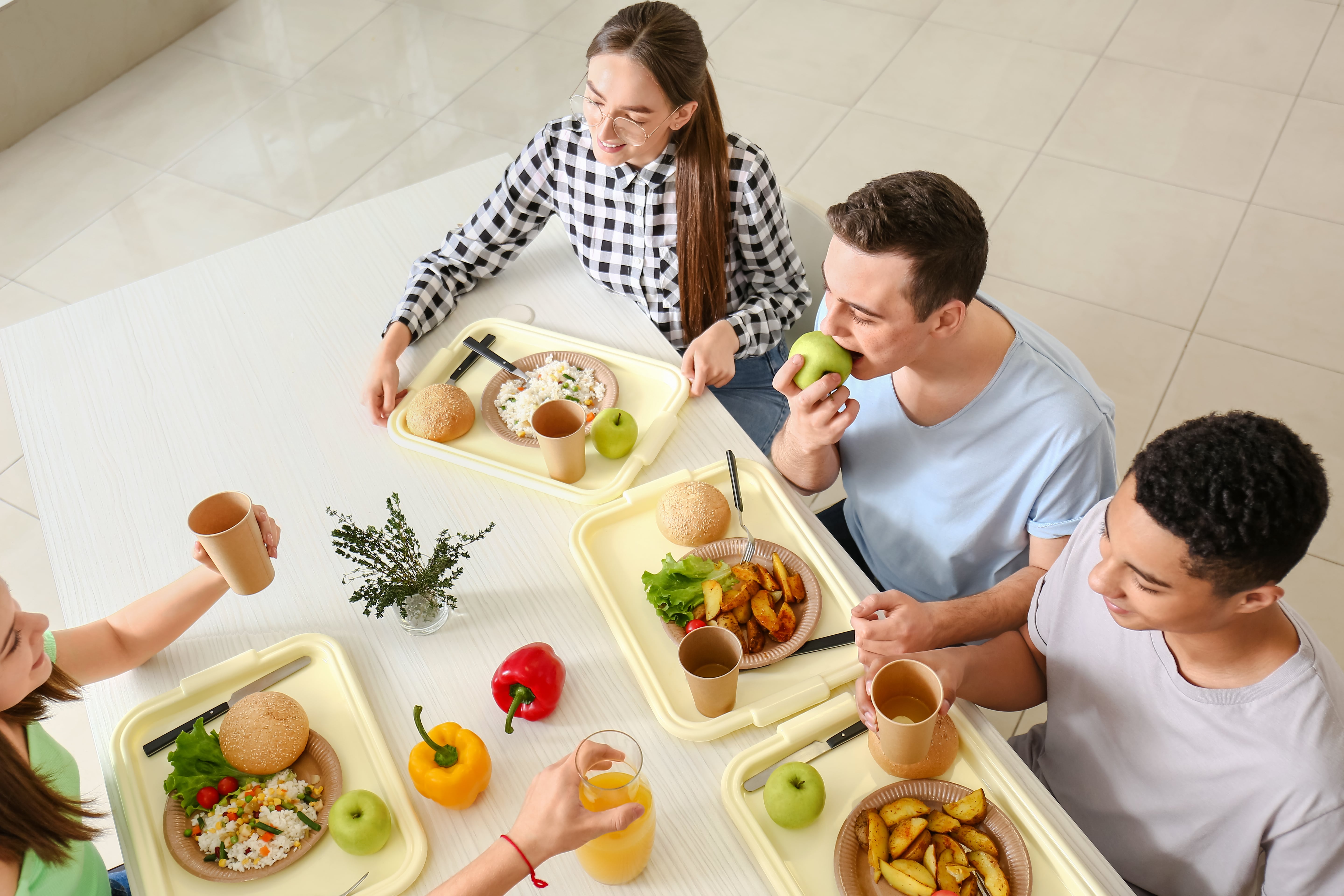 Crous les étudiants accros aux plats végétariens