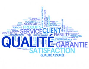 Nuage de Tags "QUALITE" (garantie service client qualité totale